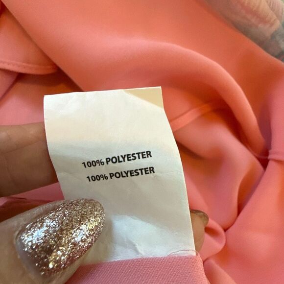 NWT Ramy Brook “Anika” ruffle chiffon maxi dress in pink and blue hues. Size 2 - Picture 13 of 14